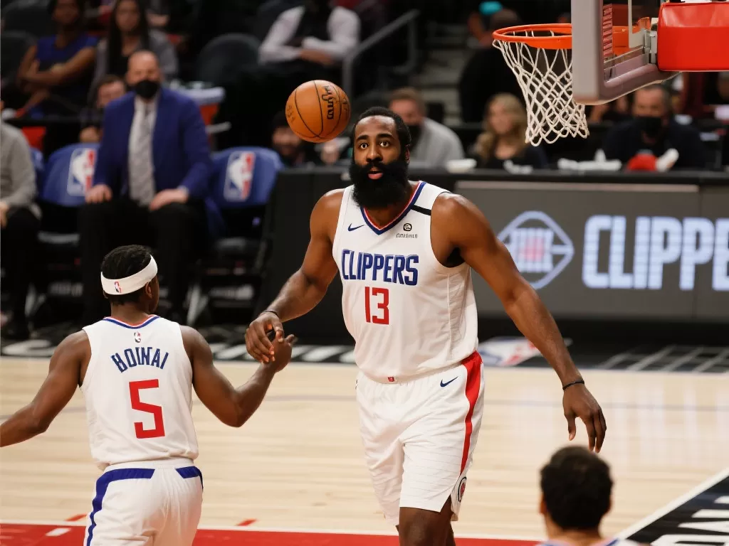哈登狂砍29分 快船力克尼克斯